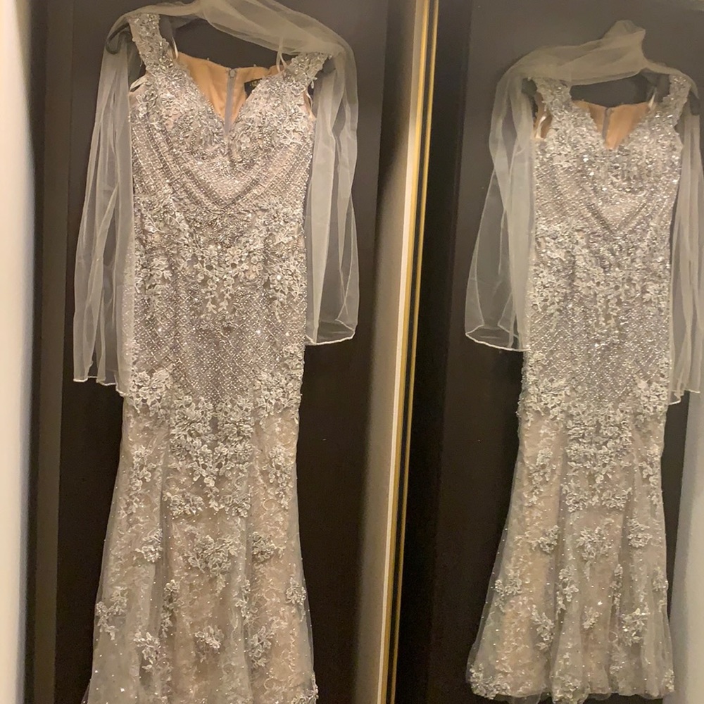 Women’s beaded evening gown